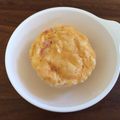 カスミジルシ's cooksnap of when they made 離乳食 油砂糖無トマトチーズ蒸しパン☆.