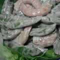 iomanma's cooksnap of when they made えびとスナックえんどうのマヨソース.