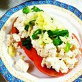 SP♪'s cooksnap of when they made 簡単一品♪とまとの豆腐ドレッシング♪.