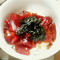 mihosky☆'s cooksnap of when they made 本格的なのに簡単なまぐろの漬け丼.