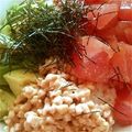 空遥☆ましゃlove's cooksnap of when they made （簡単）まぐろ×アボカド×納豆丼.