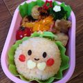 minch＊＊'s cooksnap of when they made 簡単♡りんごちゃん弁当♡キャラ弁.