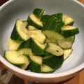 didiko's cooksnap of when they made キュウリの即席浅漬け.