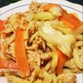 クックMA37UT☆'s cooksnap of when they made カレー焼きうどん♪.