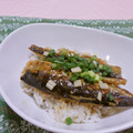 赤い電話's cooksnap of when they made 絶妙甘辛タレのイワシの蒲焼き丼.