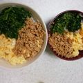 あさいえり's cooksnap of when they made 鶏そぼろ(3色丼）.