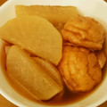 雷光駿's cooksnap of when they made 量りいらず♪魚河岸あげと大根の簡単煮♪.