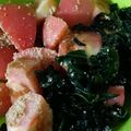 ﾅｶﾞﾚﾎﾞｼ's cooksnap of when they made 亜麻仁油でトマトと生わかめの胡麻サラダ.