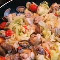 さくらんぼmama♡'s cooksnap of when they made 簡単✨鶏とアサリでキャベツの蒸し煮.