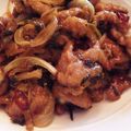 まのろん's cooksnap of when they made 豚肉と高菜漬けの炒め物.
