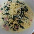 じゅんママ801's cooksnap of when they made 牛乳でok！！塩レモンカルボナーラ♪.