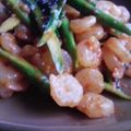 ちびぱぱ's cooksnap of when they made アスパラとエビのクリーミーチリソース.