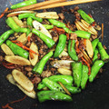asamimimi's cooksnap of when they made こんにゃくとごぼうとししとうの甘辛炒め.