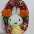 あまーぼ's cooksnap of when they made ミッフィー♡キャラ弁.