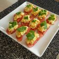 rinyuzu's cooksnap of when they made 簡単オードブル♪トマトのたまごのせ.