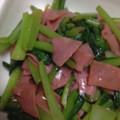 ムーヒツジ's cooksnap of when they made ☆小松菜とベーコンの中華炒め☆.