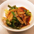 あゆらぶ★'s cooksnap of when they made ピーマンと玉ねぎの食べるラー油炒め.