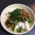 ブルちゃん☆'s cooksnap of when they made ネバネバ♪【長いもとオクラのなめ茸納豆】.