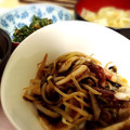 まり。's cooksnap of when they made するめいかと長ネギのやみつき塩昆布炒め！.