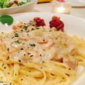 tink01's cooksnap of when they made うまうま♡サーモンのクリームパスタ.