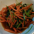 はるたい511's cooksnap of when they made お弁当の彩りに♪豆苗と人参のこってり炒め.