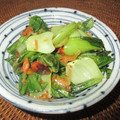Jaye's cooksnap of when they made チンゲン菜と桜エビの中華炒め.