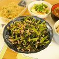 Shimaumao's cooksnap of when they made 超簡単！大根の葉っぱ&そぼろ☆.