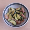くらげ２５２５'s cooksnap of when they made ズッキーニ＆ベーコン炒め.
