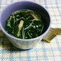 quinne's cooksnap of when they made モロヘイヤとえのきの中華スープ♪.