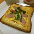 ネコかえる's cooksnap of when they made 簡単キッシュをトーストに☆彡.