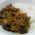 ゆにっこり's cooksnap of when they made ナスと挽き肉のキーマカレー.