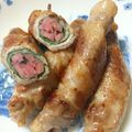 侯爵夫人's cooksnap of when they made 紅生姜の豚紫蘇巻き.