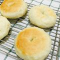 まんぞくさん's cooksnap of when they made 米粉パワー全開のもちもちベーグルパン✿.
