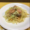 さんぞうコック's cooksnap of when they made ピリ辛　タイ風焼きそば.