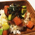 ♡♡紫♡♡'s cooksnap of when they made サーモン＆アボカド丼.