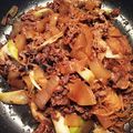 かめ美人's cooksnap of when they made 牛丼（甘辛味）調味料2つだけ.