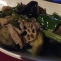 ubugirl's cooksnap of when they made ピリ辛豚肉ナスピーマン、インゲンもね☆.