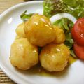 solapapa's cooksnap of when they made ✿もちもち海老団子の甘酢あん✿.