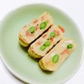 ジンベえちゃん's cooksnap of when they made 枝豆と干しえびの卵焼き.