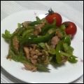 麻's cooksnap of when they made ピーマンとツナの醤油炒め。.
