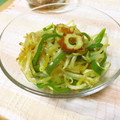 みゅう１５'s cooksnap of when they made もやしとピーマンのカレー和え♪.