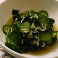 あきちーちゃん's cooksnap of when they made わかめときゅうりとしらすの酢の物.