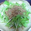 *ヨネコ*'s cooksnap of when they made 水菜とかりかりおじゃこのサラダ.