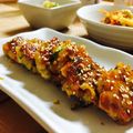 なっちゃんちの食卓's cooksnap of when they made 愛されおかず♪蓮根と大葉の照焼きつくね.