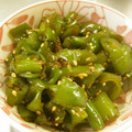 由芽15's cooksnap of when they made ピーマンの佃煮風.
