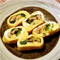 まりおっかあ's cooksnap of when they made 穴子入り♧三つ葉の卵焼き.