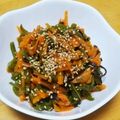 ドルフィンサーモン's cooksnap of when they made ピーマンと人参の塩こんぶ和え♪.