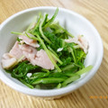 そらてんママ's cooksnap of when they made みず菜とハムのおひたし☆ごま油風味.