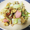 ざっくばらん's cooksnap of when they made キャベツと卵とソーセージあっさり炒め物♪.