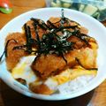 マるもりOOSUGA's cooksnap of when they made ＊節約・ランチに＊コロッケ丼＊.